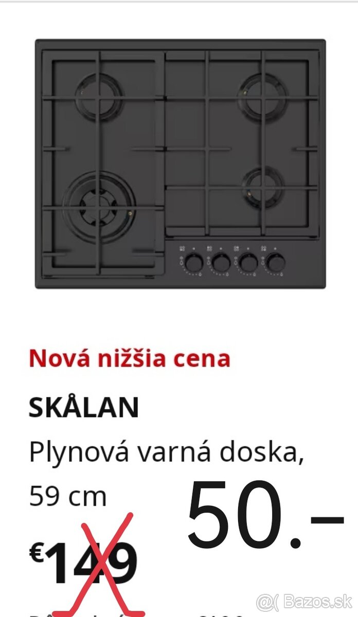 Predam plynovu varnu dosku