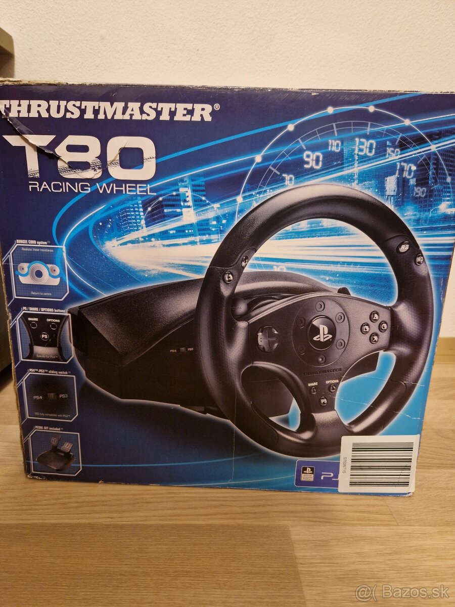 Thrustmaster T80 volant+pedále PS4 PS3