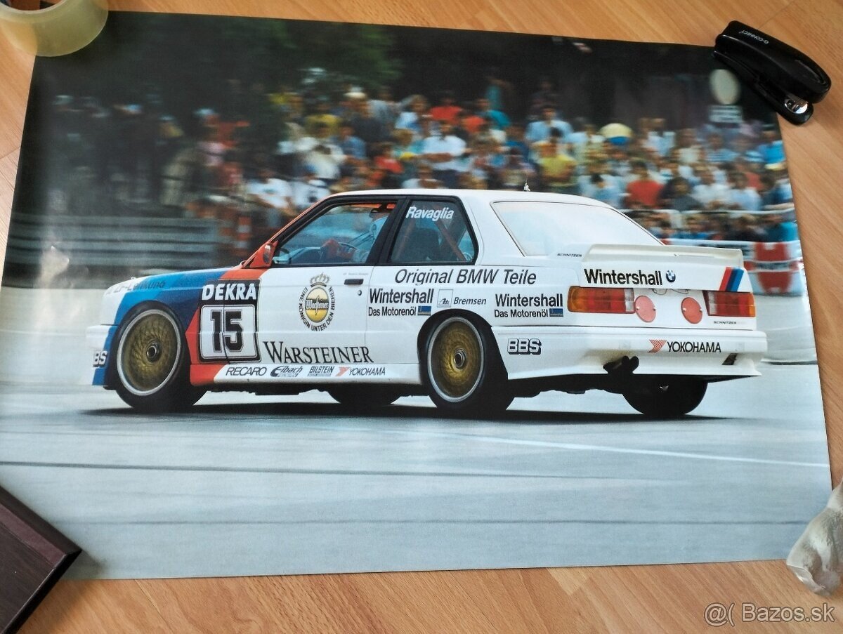 plagát BMW M3 E30