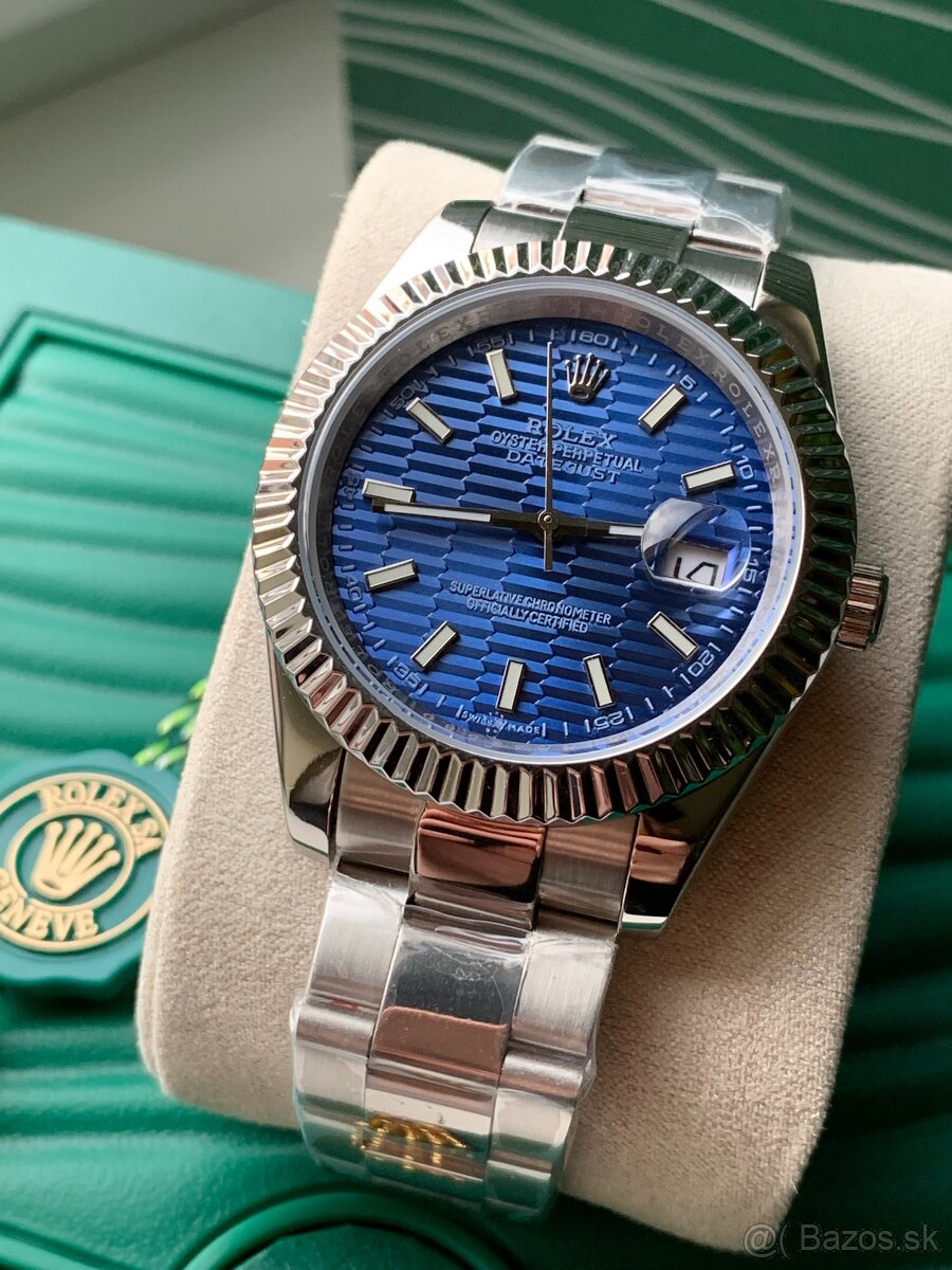 Rolex Datejust Blue Motif, Nové, 40mm