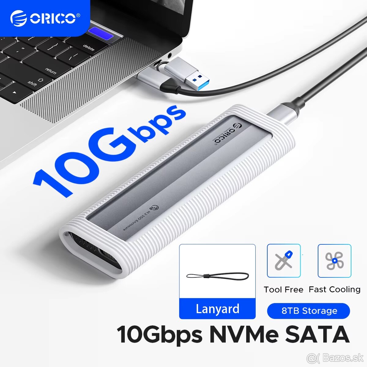 ORICO M.2 NVMe SSD Enclosure USB-C 10Gbps