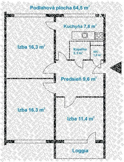 3izbový BYT S LOGGIOU A SKVELOU LOKALITOU NA ONDAVSKEJ ULICI