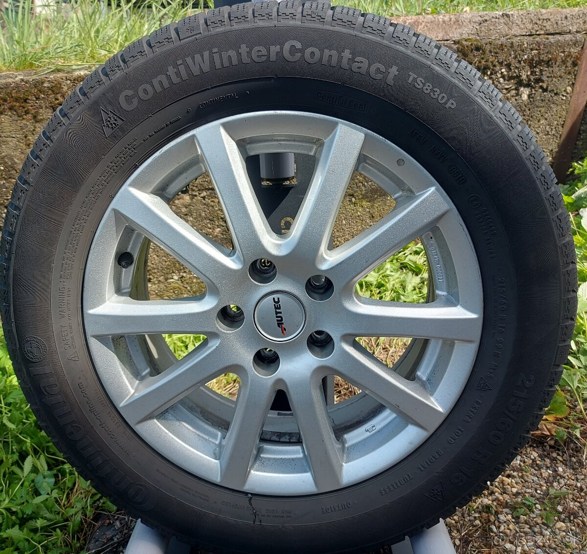 Zimná sada Alutec - 5x112 R16 + Continental 215/60 r16