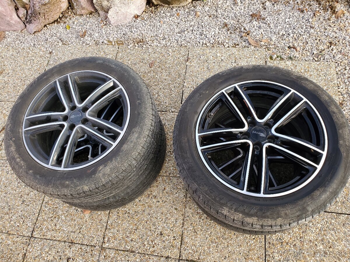 Hliníkové disky R18 + pneumatiky bridgestone + pneu hankook