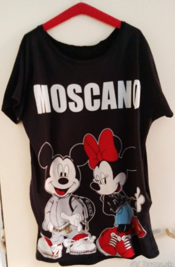 MOSCHINO dámsky dlhý top alebo šaty vel. XL až XXL