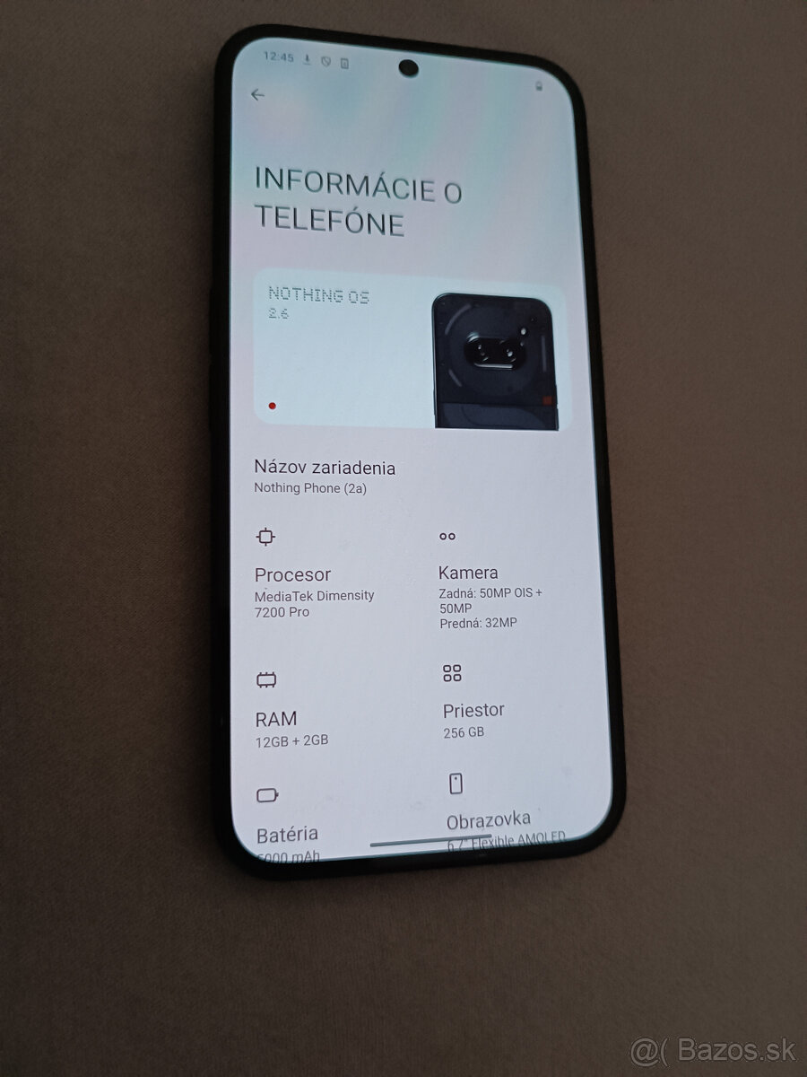 nothing phone 2a 5g 256gb dual sim má mesiac