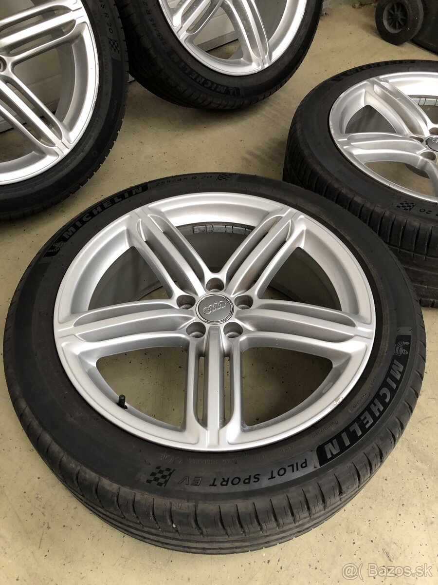 DISKY AUDI "20" 5X112 + LETNÉ PNEU 255/45 R20 - AKO NOVE