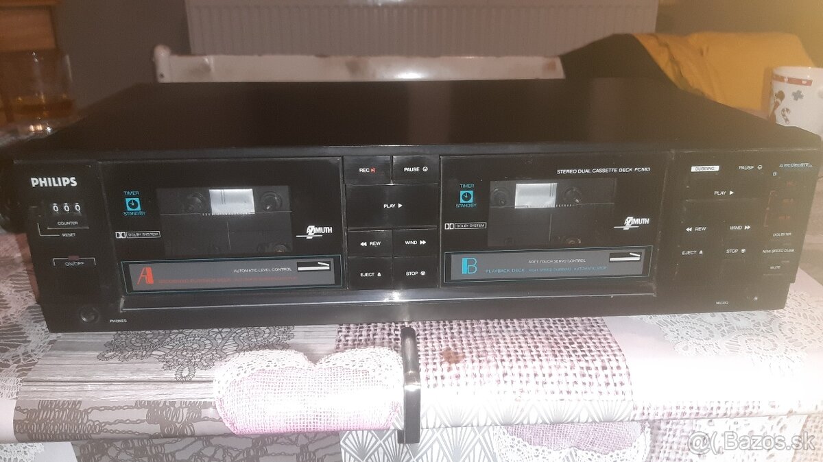 Philips Stereo Dual CassetteDeck FC563