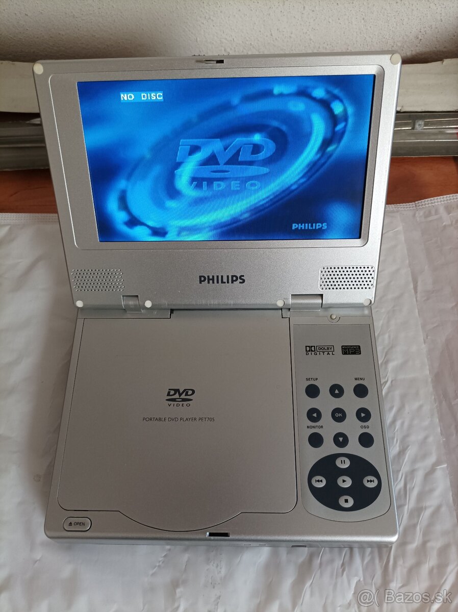 Prenosny DVD prehravac Philips + DVD Zjizvena Tvar