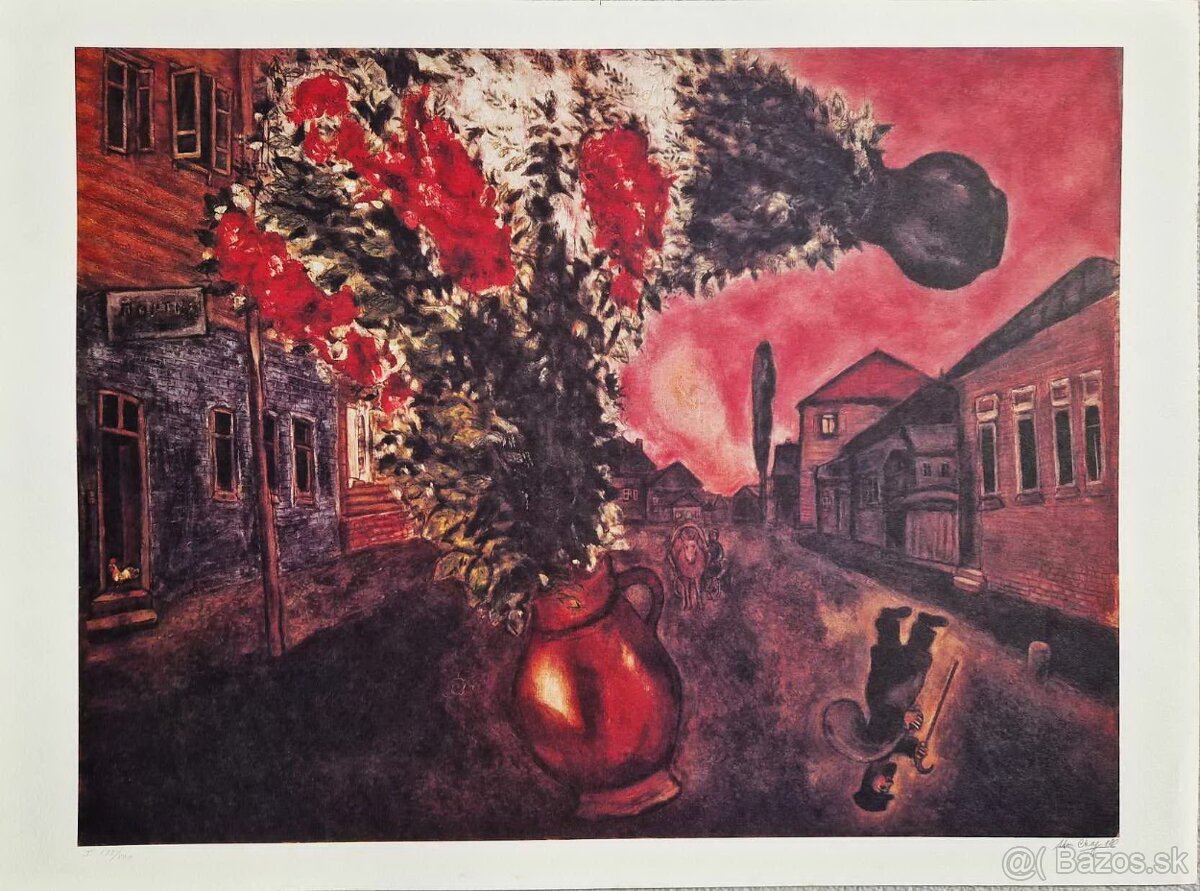 MARC CHAGALL - Le Bouquet Volant (bez rámu)