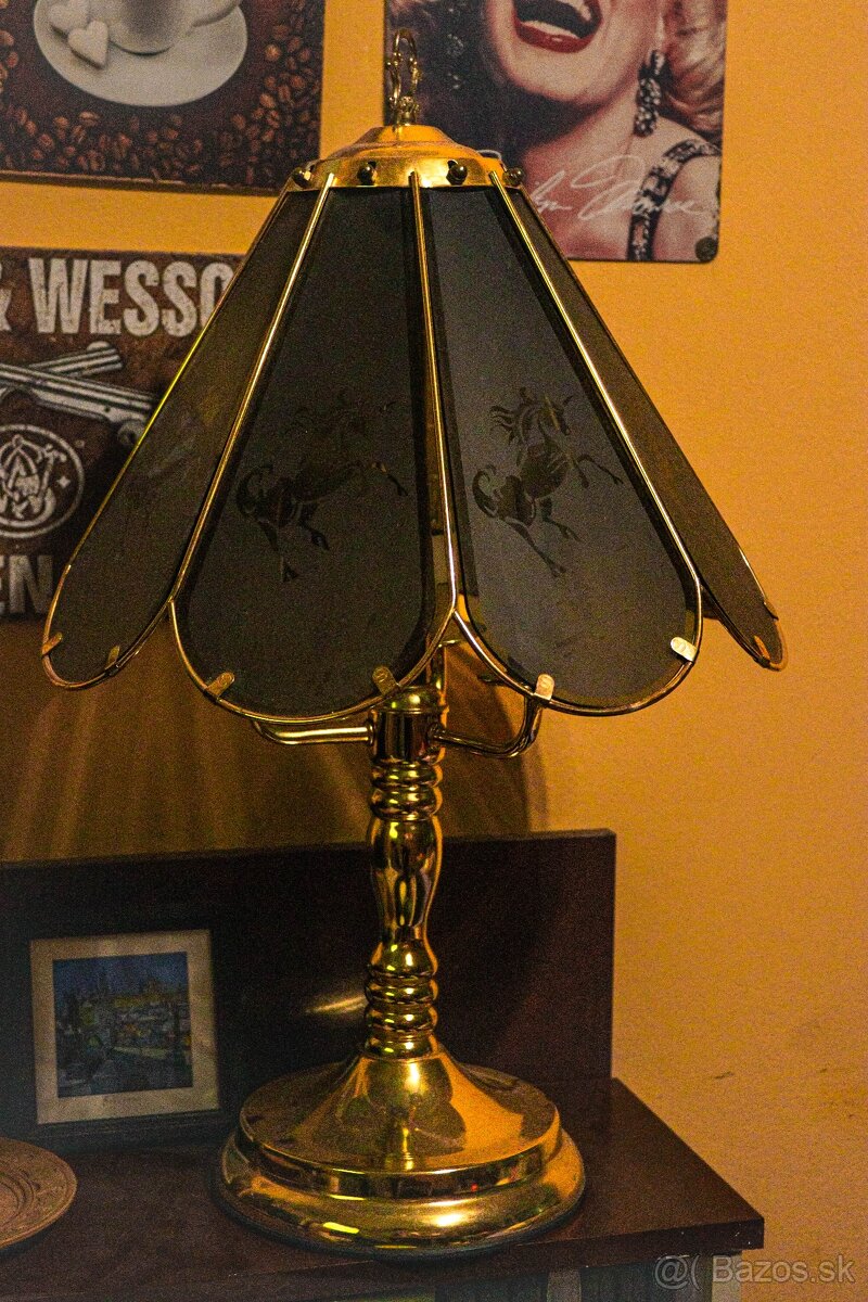 Starožitná stolová lampa 58 CM