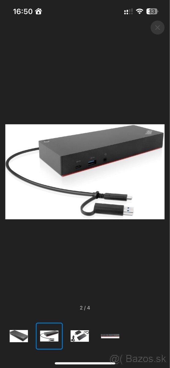 Lenovo ThinkPad Hybrid USB-C with USB-A Dock – 135 W EU