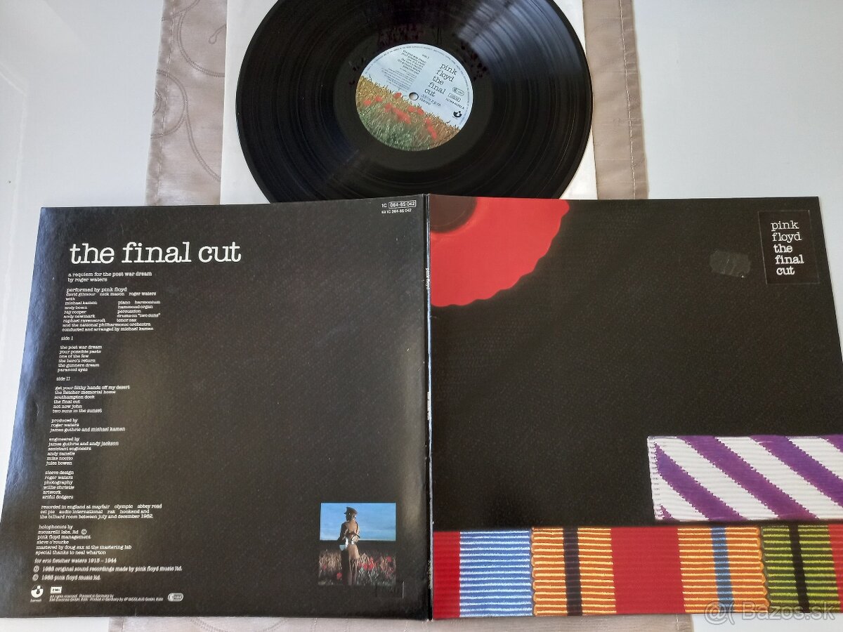 PINK FLOYD “The Final Cut ” /Harvest 1983/ rozkl. ob/rozkl.