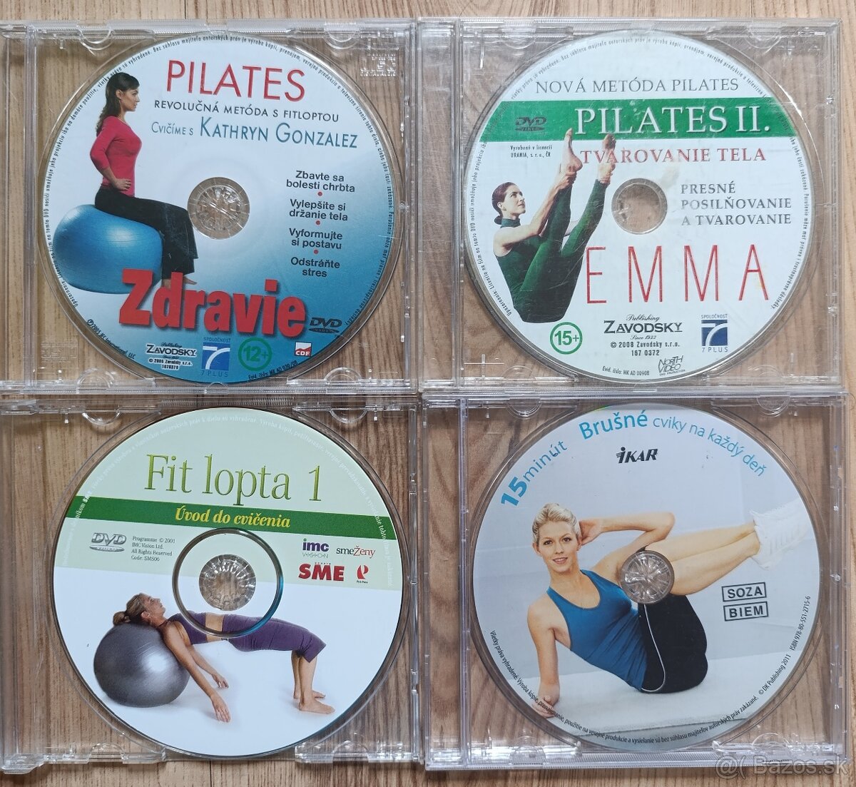 DVD CVIČENIE - PILATES, FIT LOPTA