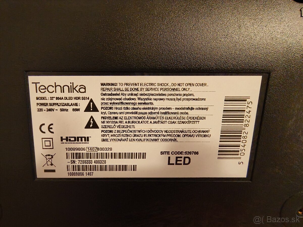 LED TV TECHNIKA 32''