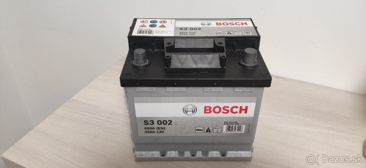 Akumulator, autobateria 12V 45Ah BOSCH