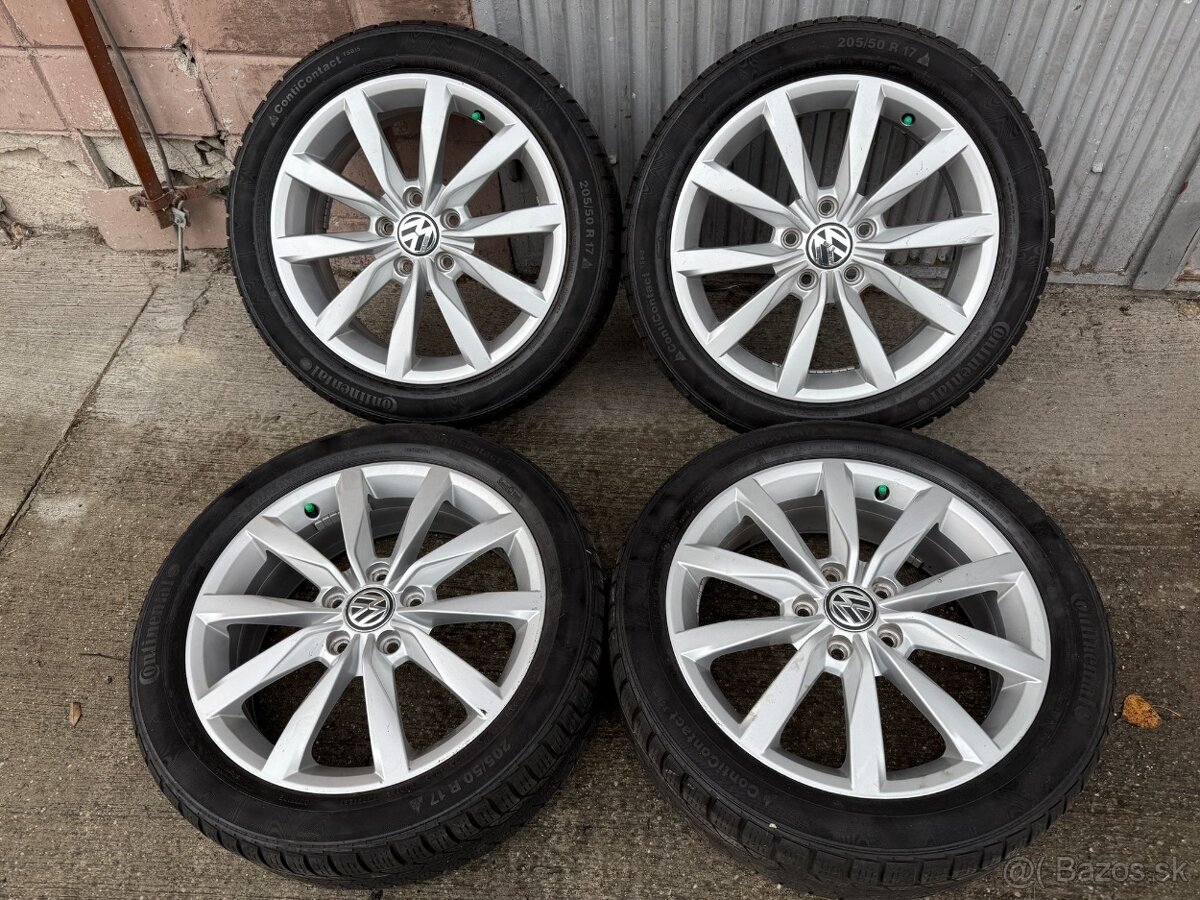 17" Elektrony VW 5x112 so zimnymi pneu 205/50 R17