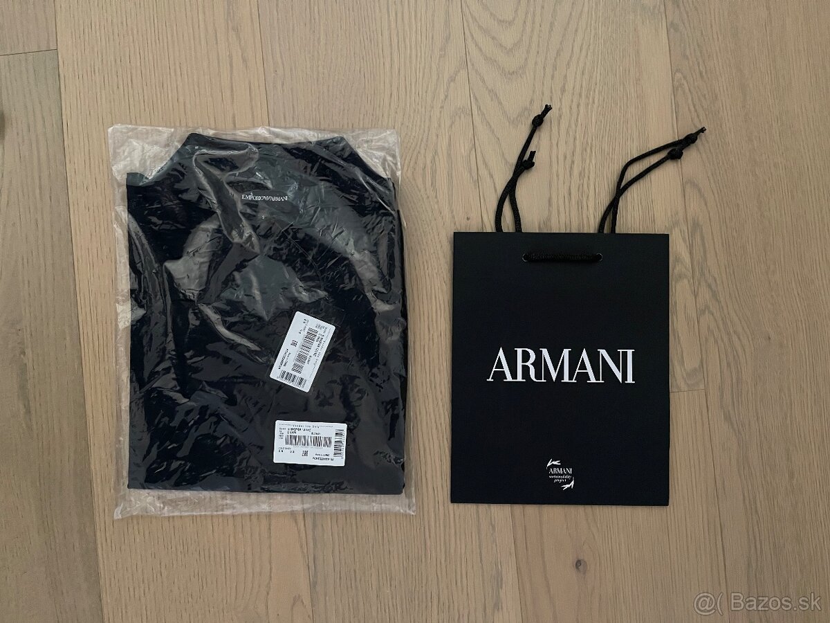 Emporio Armani tričko S tmavomodré aj na XS