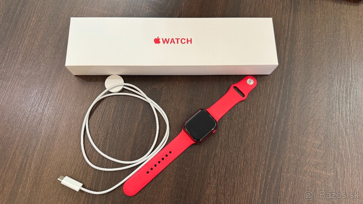 Apple Watch 7 45mm S/M/L GPS Červené