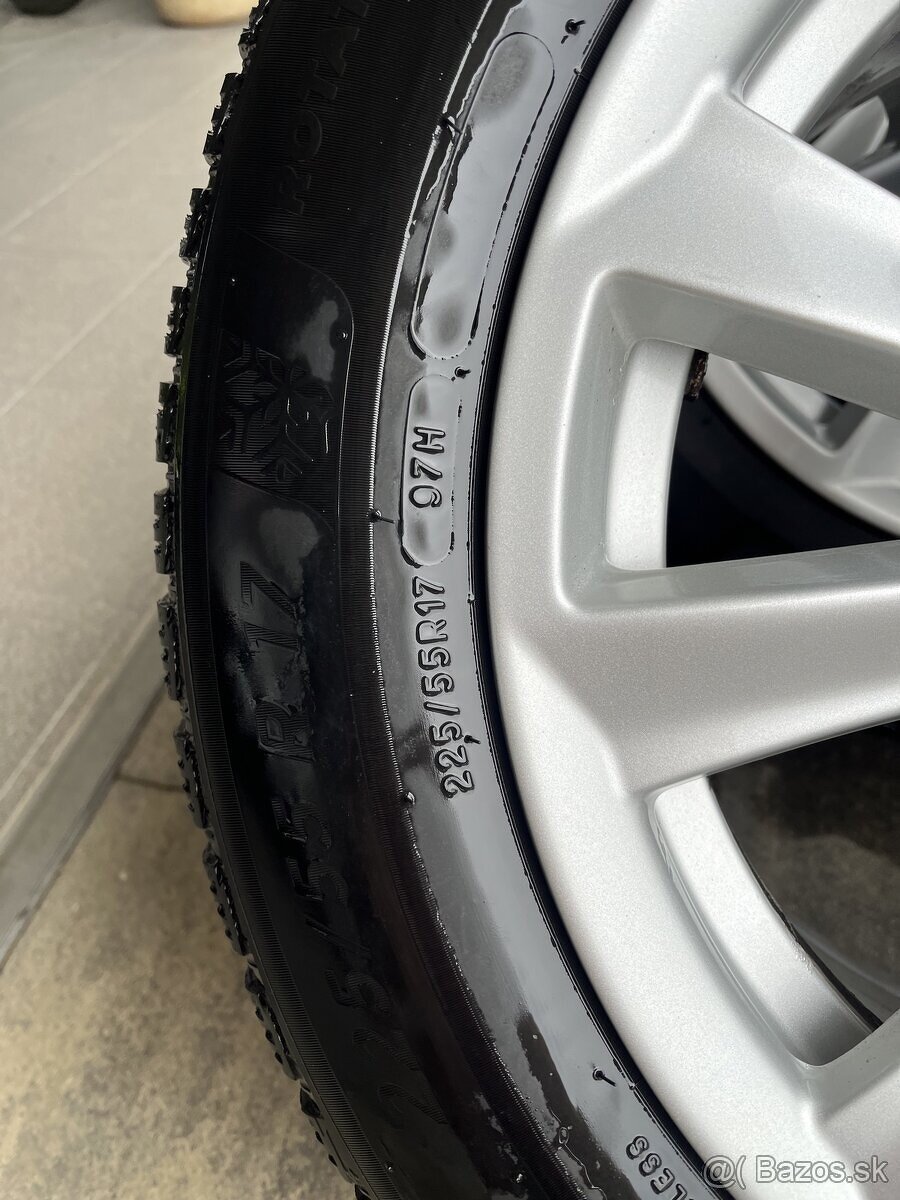 Zimný SET BMW X3 5x120 R 17 Michelin Alpin6