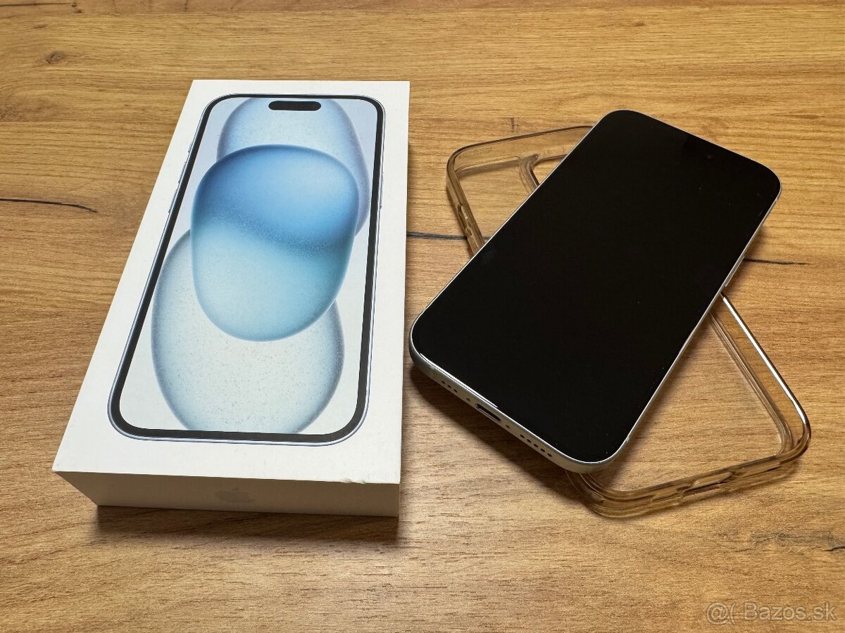 iPhone 15 128GB Blue BEZ ŠKRABANCOV