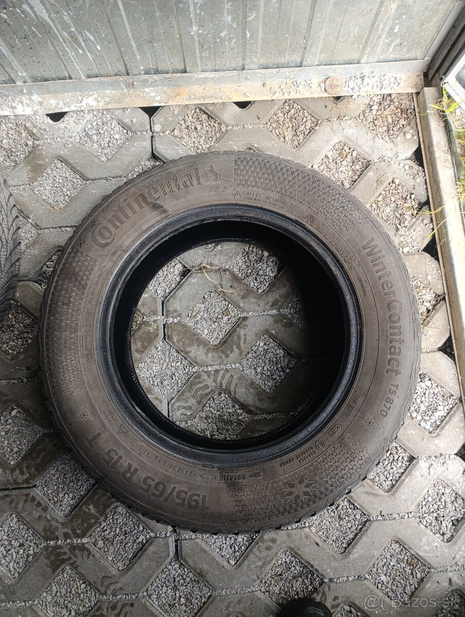 Zimné pneumatiky 195/65 R15 Continental r.v 2019