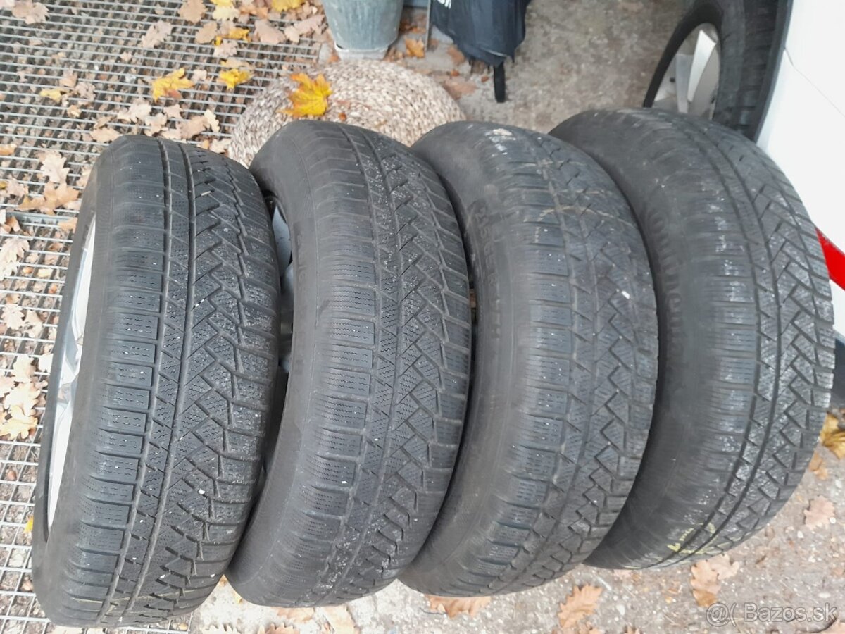 4ks zimne 215/65 R17 obute na alu diskoch - kodiaq, tarraco