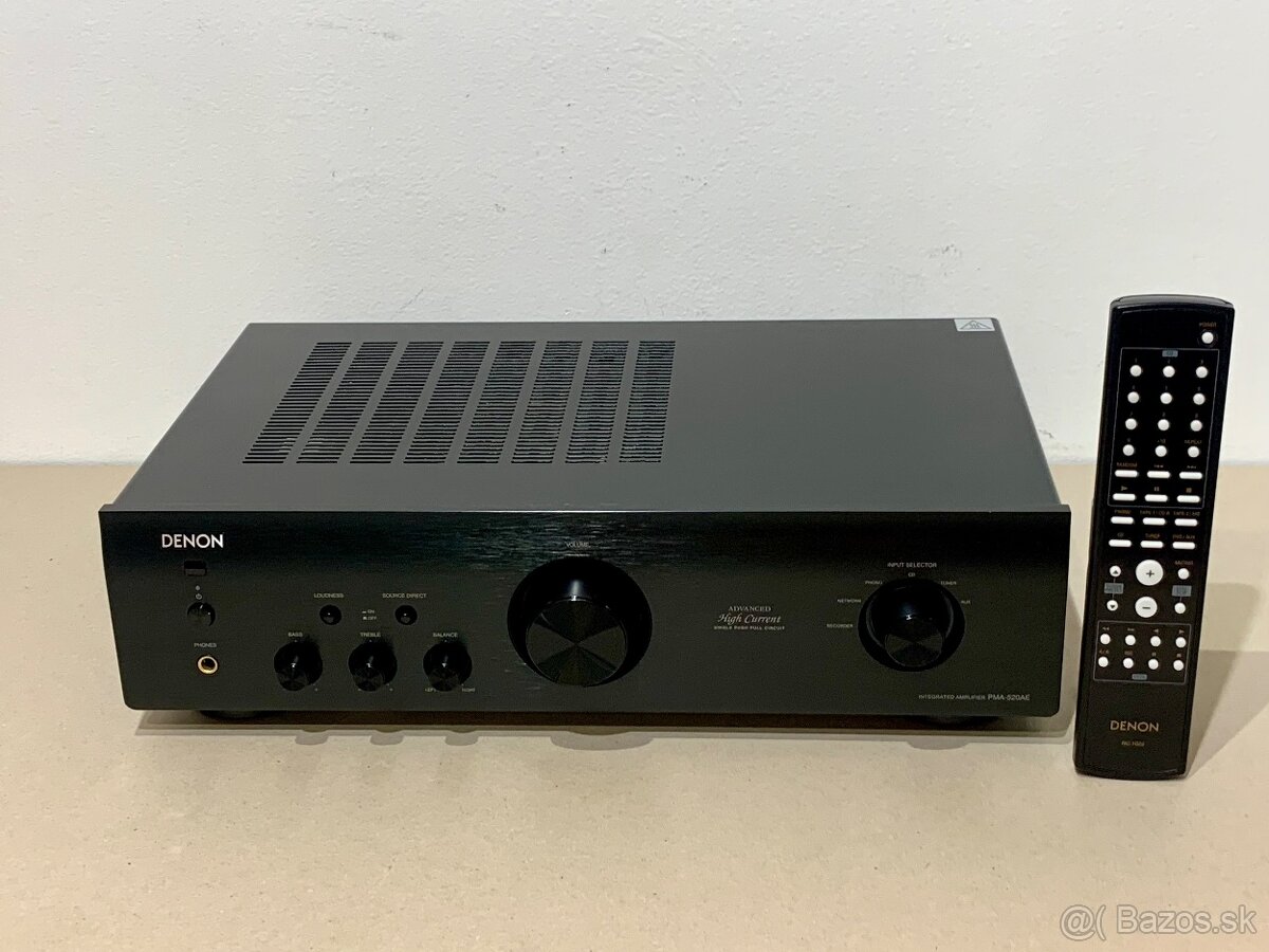 DENON PMA-520AE …. Integrovaný stereo zosilovač