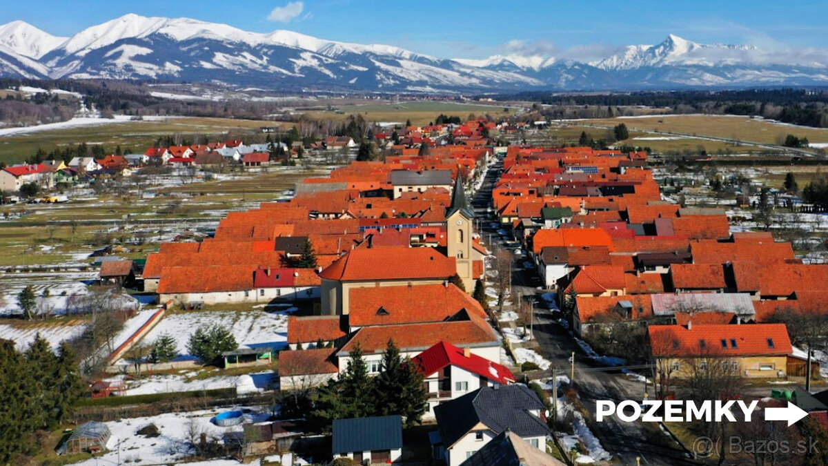 Pozemok Liptov TATRY 2.844m2 PRI CESTE a INŽ. SIEŤACH