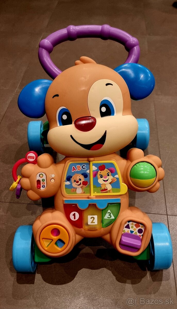 Fisher Price detské chodítko - psík