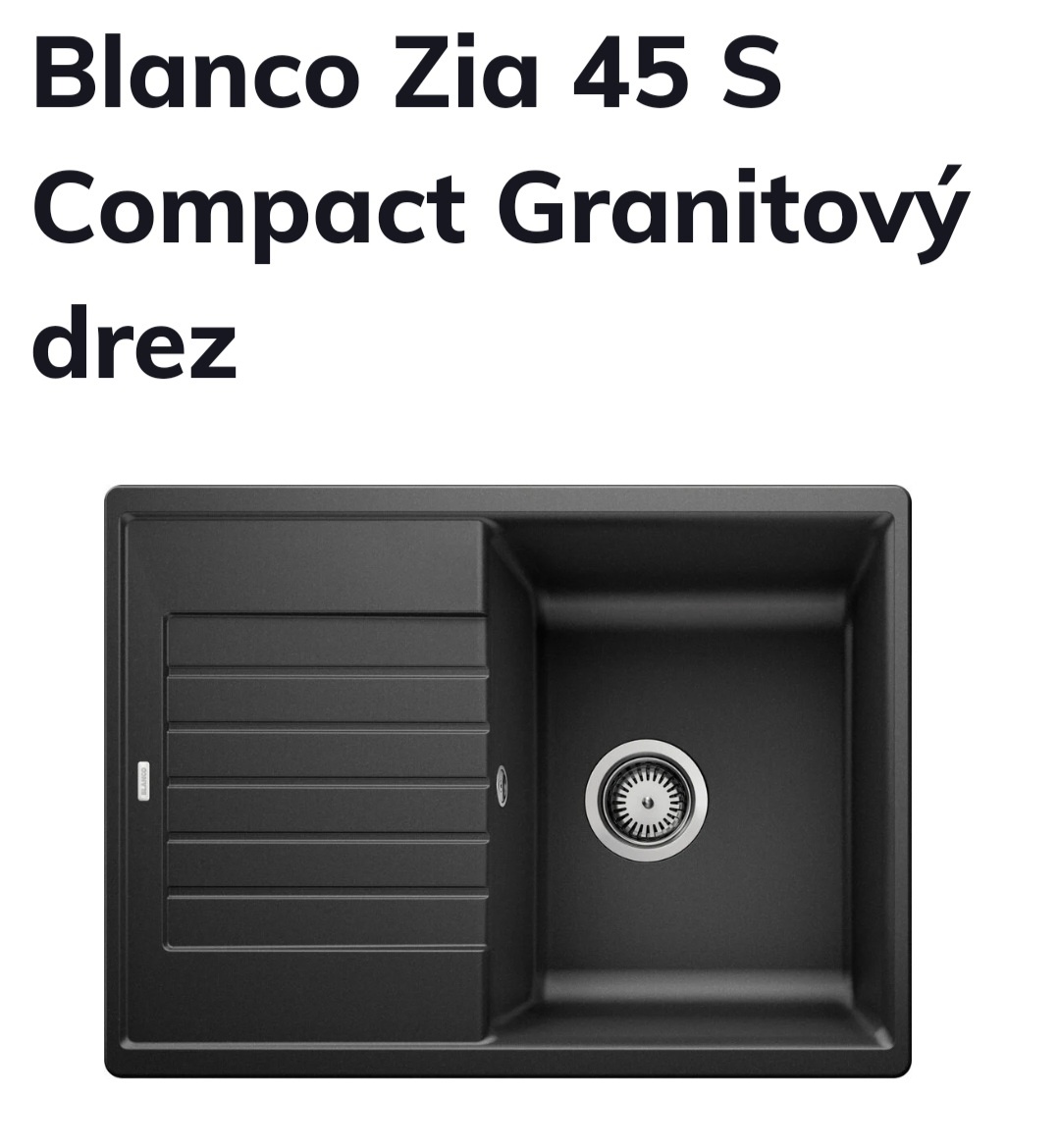 Granitovy drez Blanco