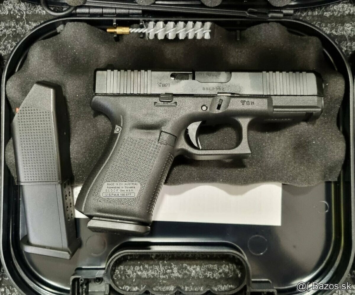 Nový, nestrieľaný Glock 19 Gen. 5 EU FS, kaliber 9x19mm