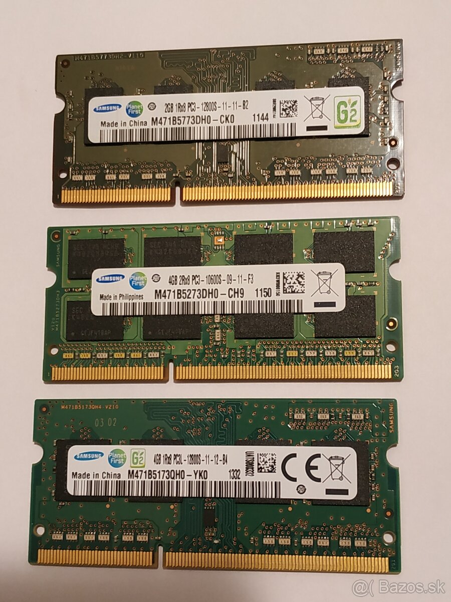 DDR3 RAM do notebookov