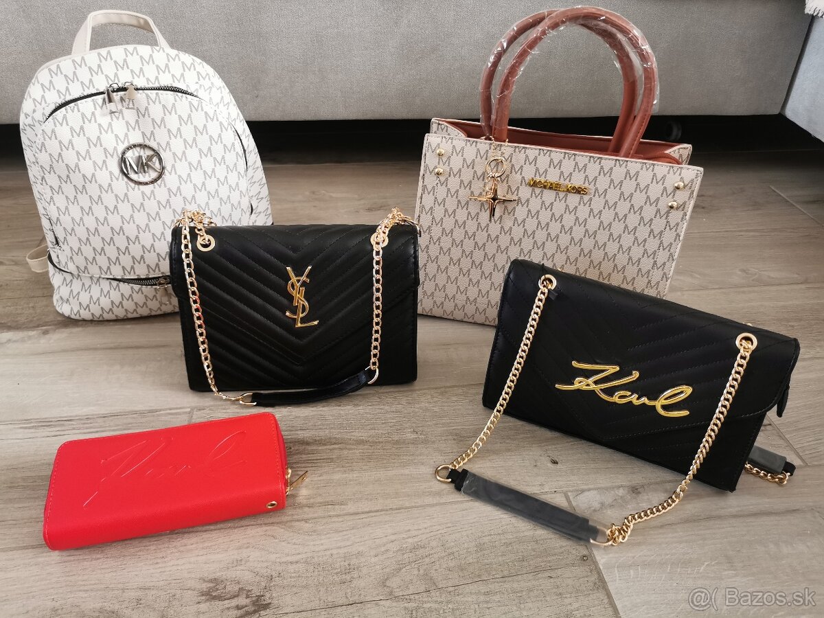 Kabelka karl, ysl, Michael kors, penazenka karl, ruksak MK