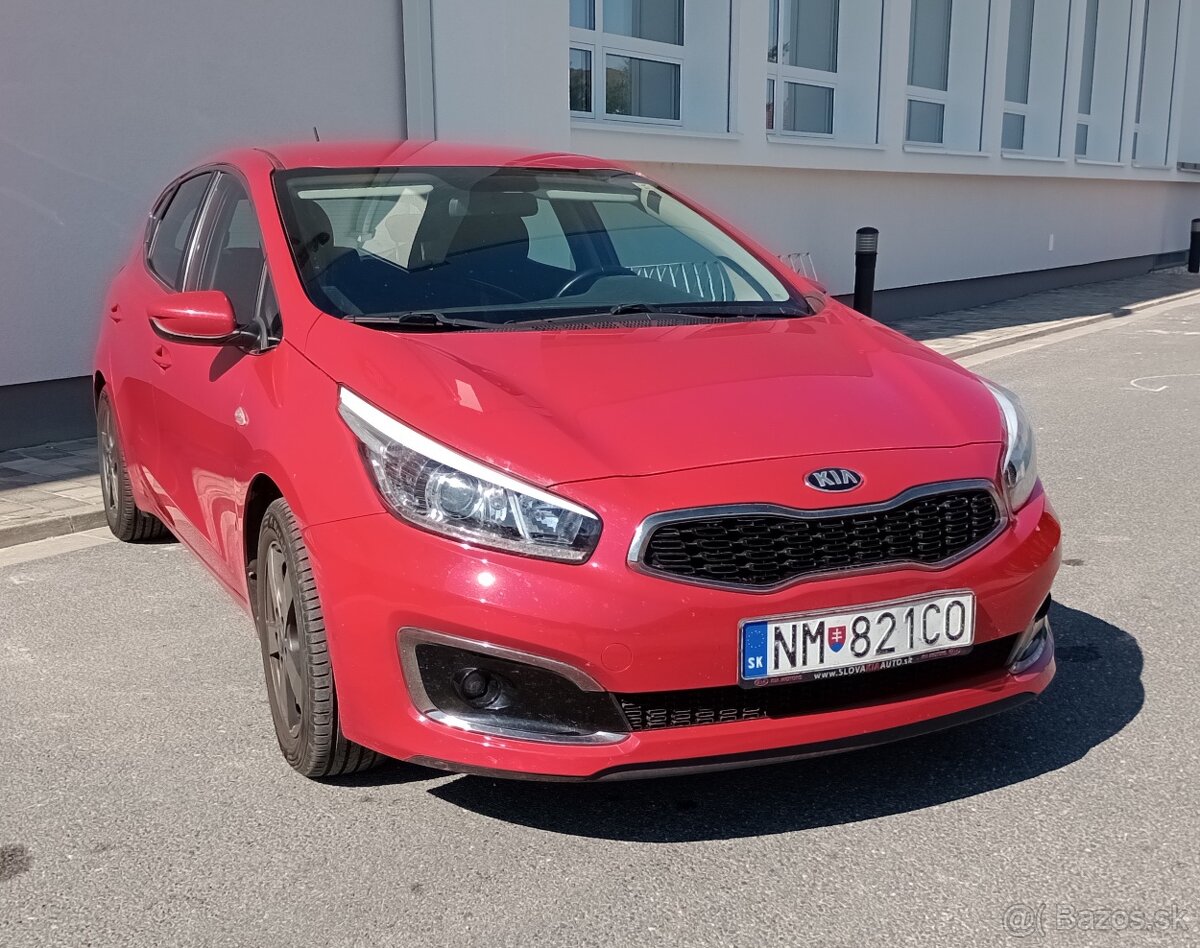 Kia ceed -- prvý majiteľ -- 73,6kW; 139tis.km