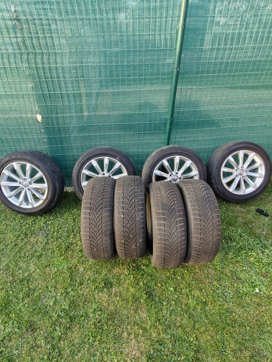 5x112 r17 ALU disky VW Letne+Zimne pneu