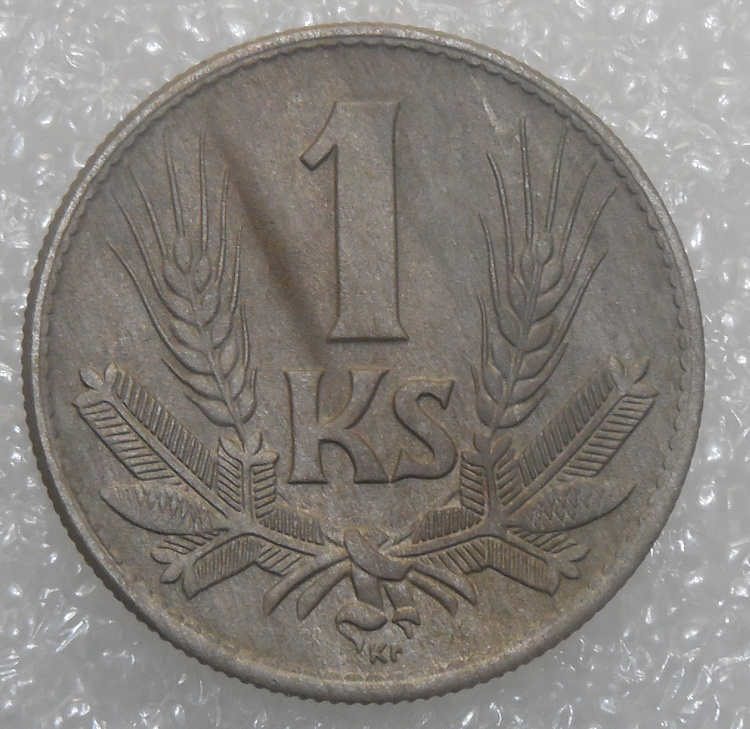 Mince: 1 Koruna 1942 - Slovenský štát 1939-1945