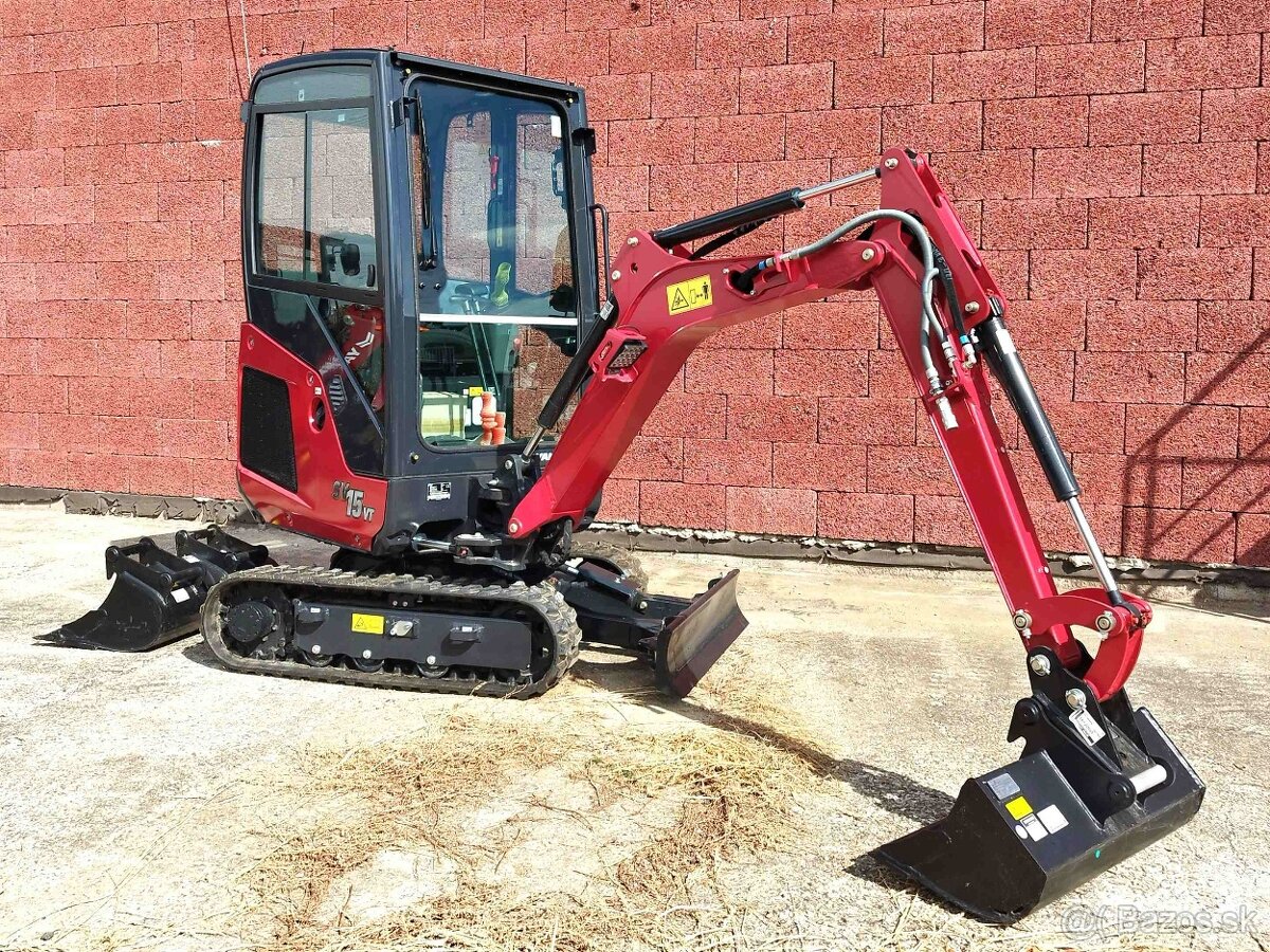 Pásové rypadlo Yanmar SV15VT minibager (1,7ton) RV2023