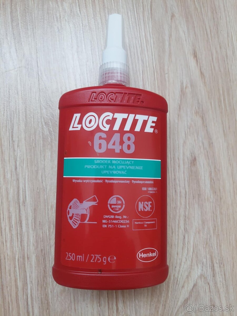 LOCTITE 648 jednozložkové lepidlo