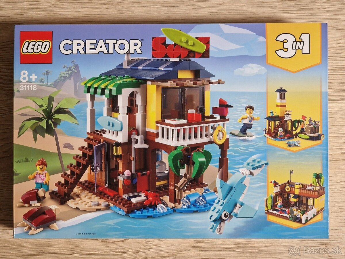 Lego Creator 3v1 31118 Surferský plážový domček