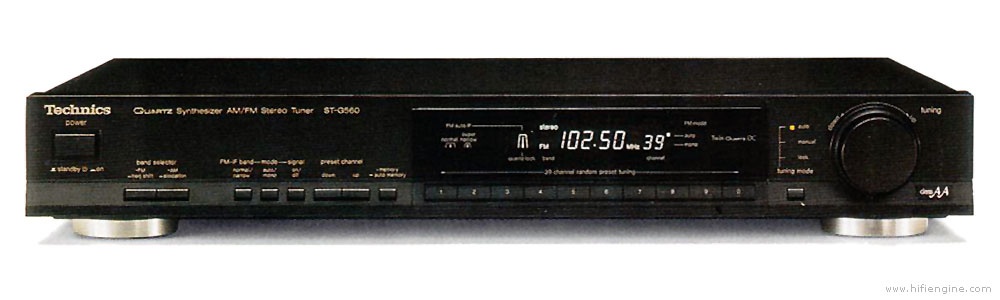 Class AA Technics ST-G560 AM/FM stereo tuner (1989-90)