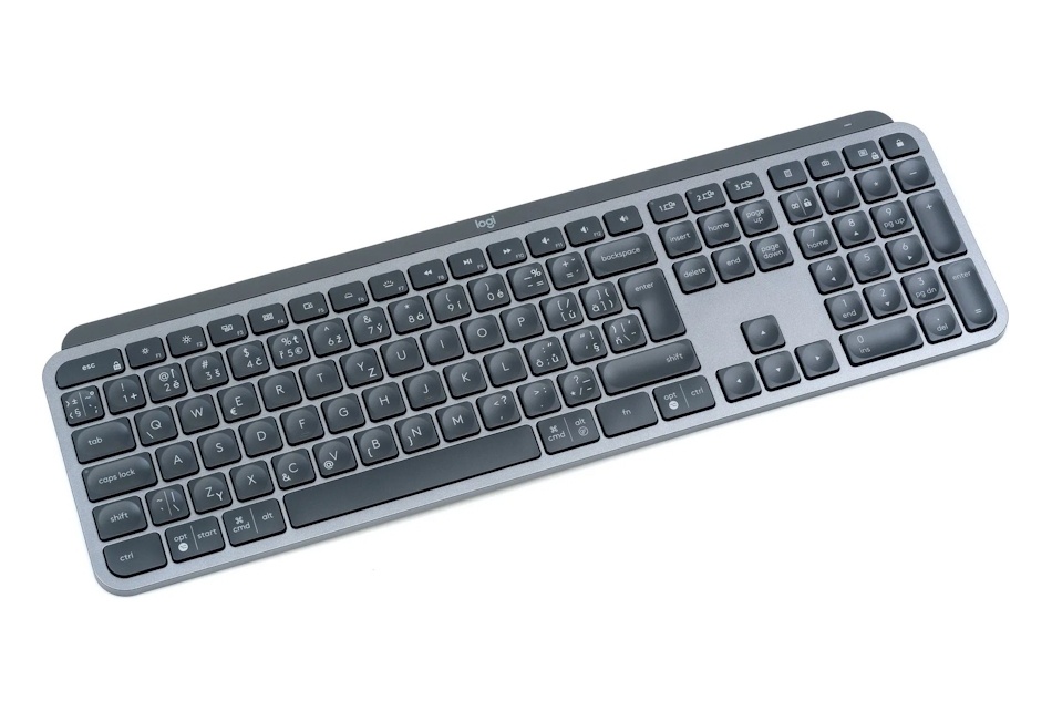 Logitech MX Keys SK/CZ, čierna – Bluetooth 3v1 klávesnica