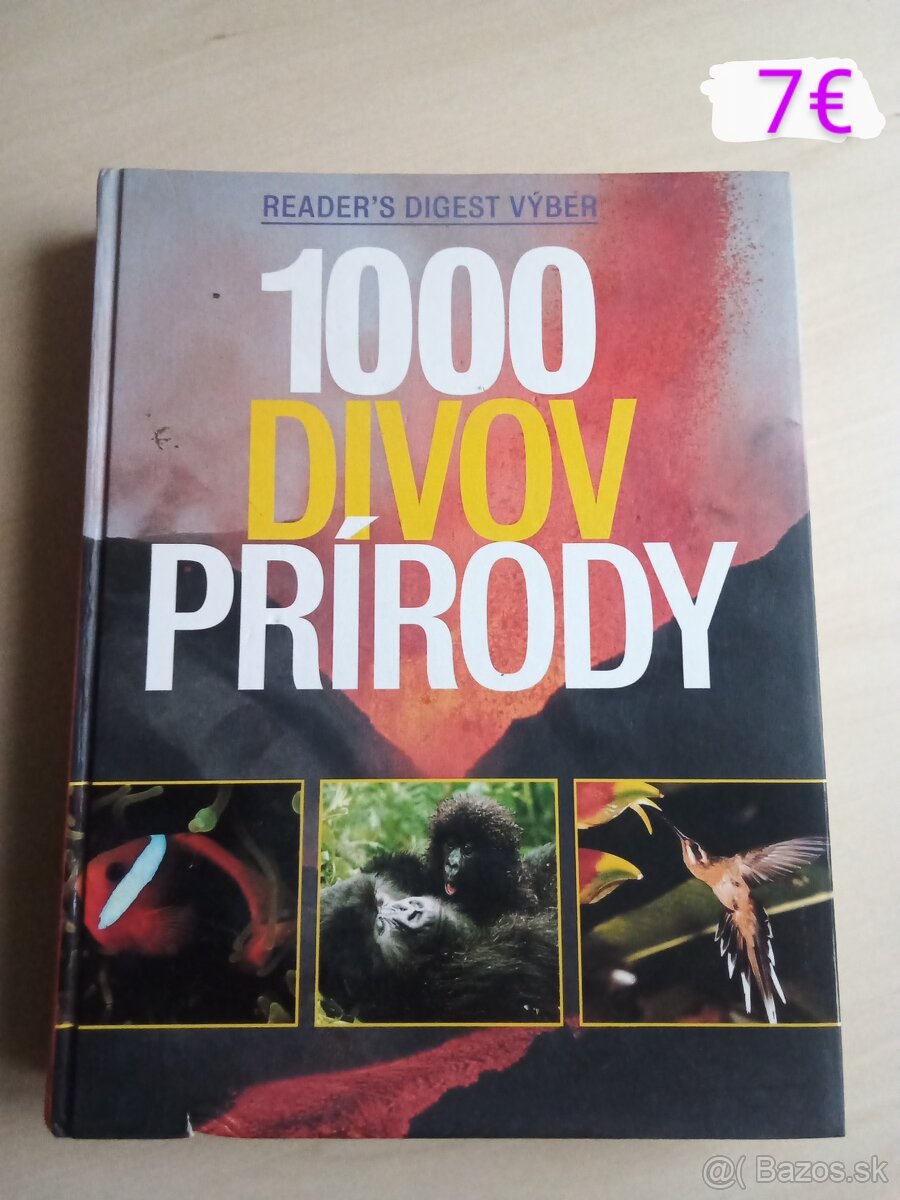 KNIHA 1000 DIVOV PRIRODY - IBA OSOBNY ODBER