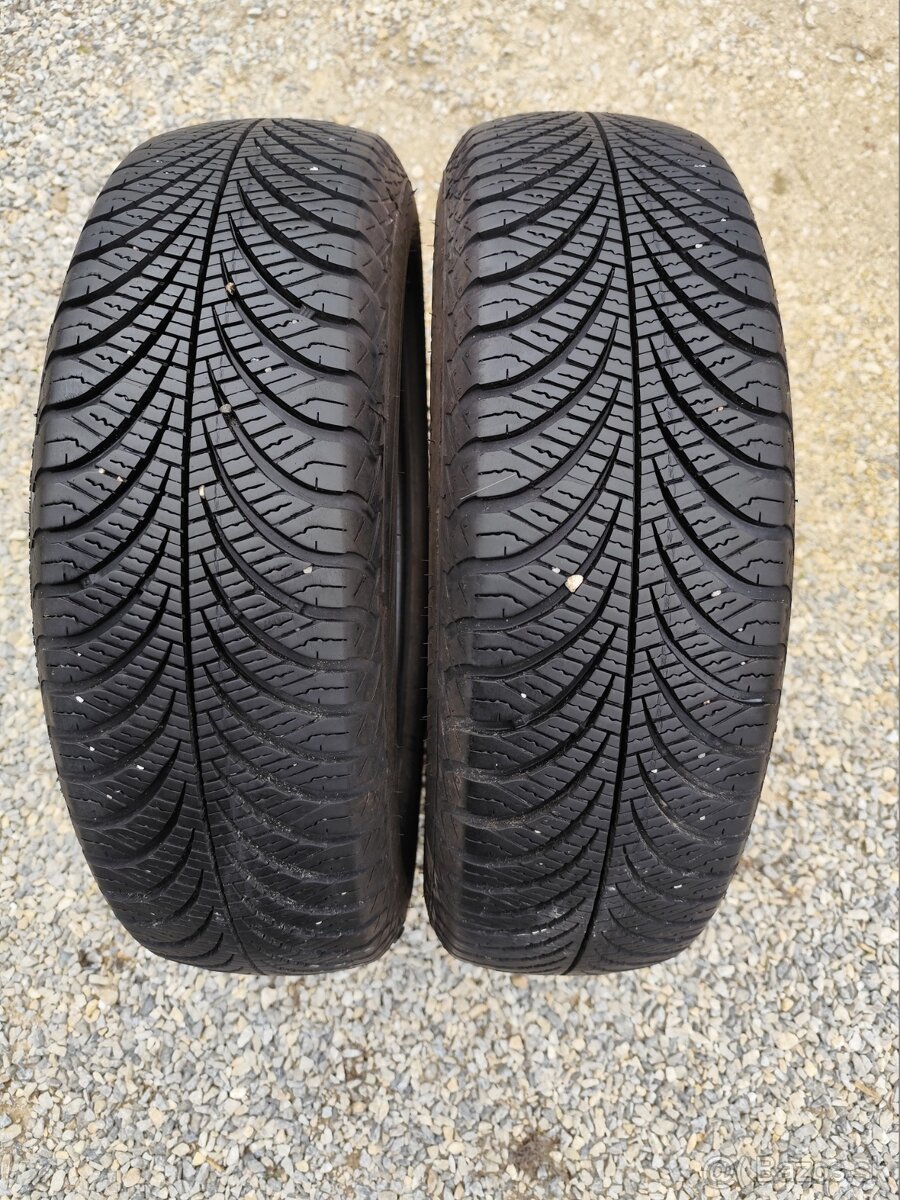 165/70 r14 celoročné pneumatiky 2ks Goodyear DOT2020