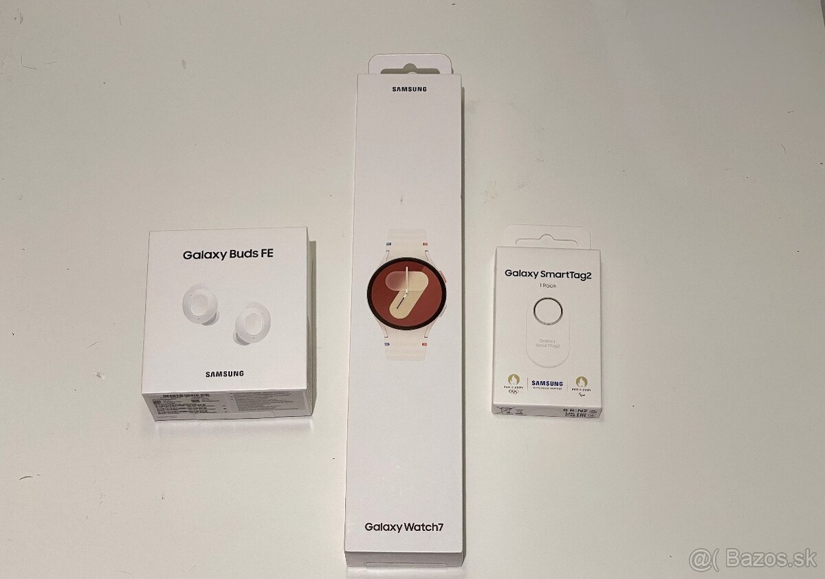 Predám Samsung Galaxy Watch 7 + Galaxy Buds FE + SmartTag2