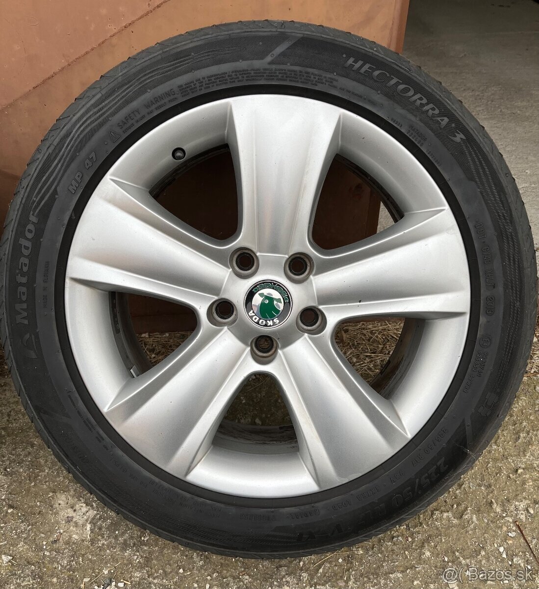 ALU DISKY SKODA DOLOMITE 5x112 R17 + LETNE PNEU MATADOR