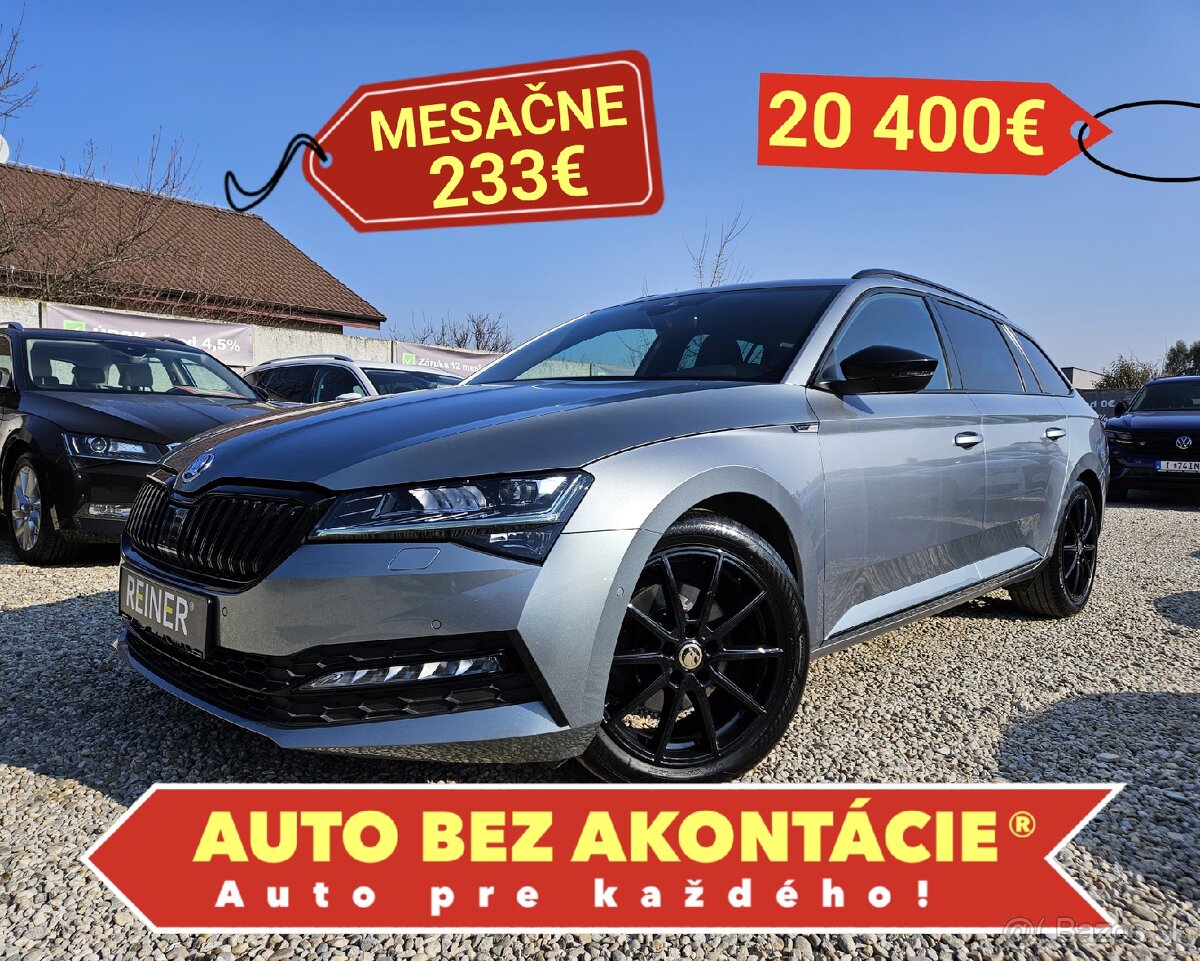 Škoda Superb Combi SPORTLINE DSG 1.MAJITEĽ SERV. HISTÓRIA