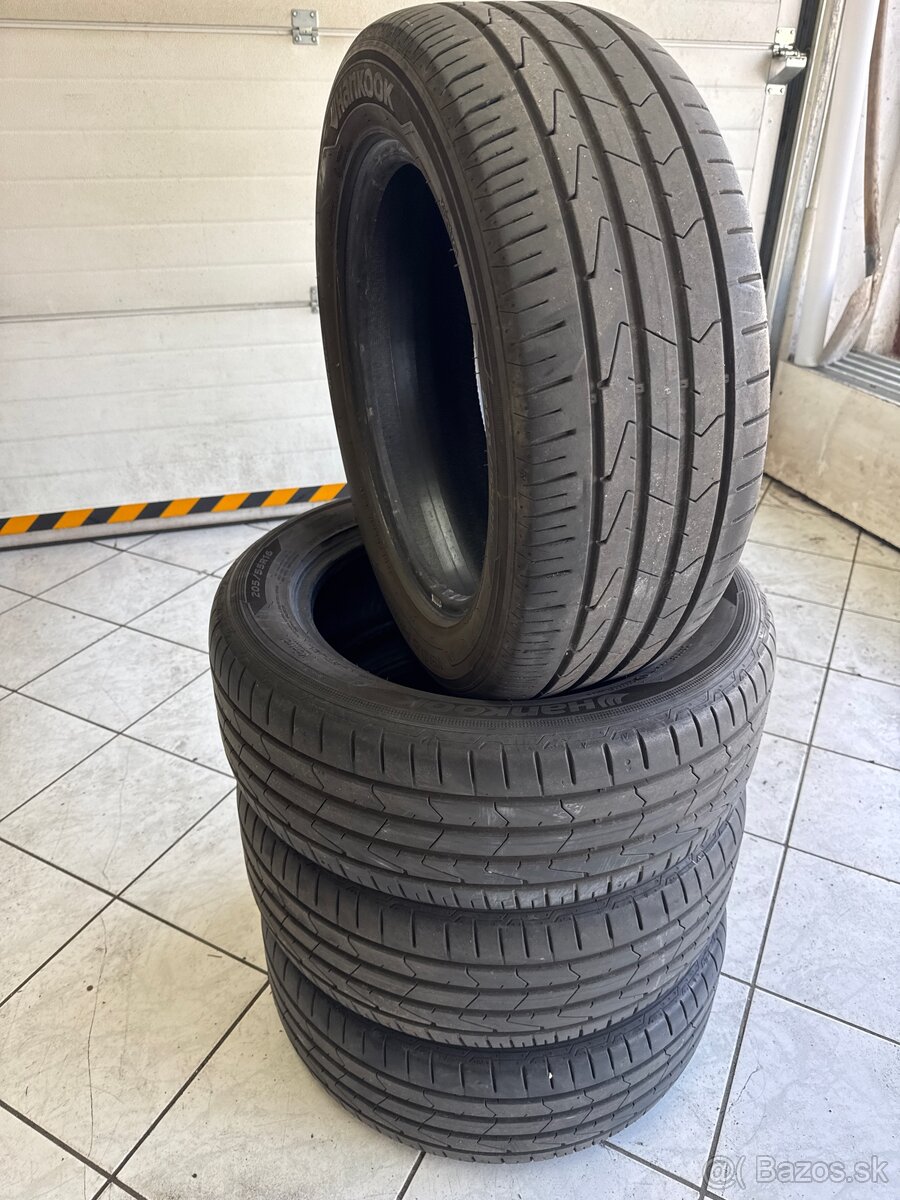 Predám letné 4ks 205/55 R16 HANKOOK