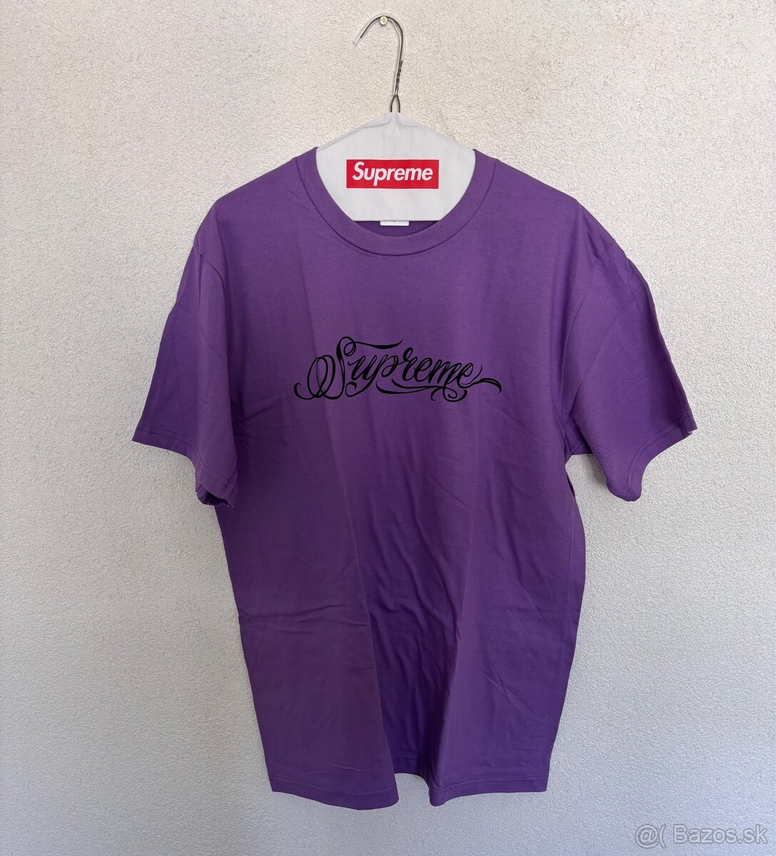 Supreme Purple Script Tee