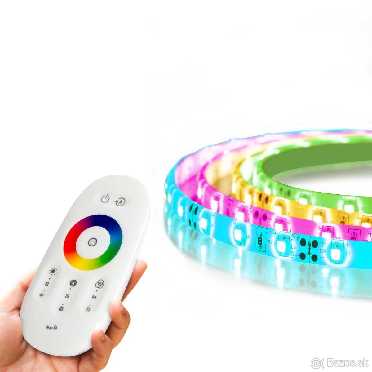 RGB LED pás MagicControl 5m, 100 prog, dotyk.ovlád. IP65